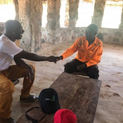 CEO chatting to Chief Sinansengwe