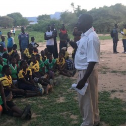 Chief Siabuwa addressing at a sports gala