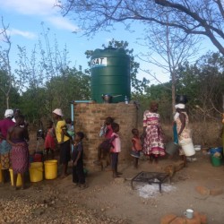 Solar water system at Tashinga garden