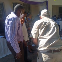 Donating PPEs to Hurungwe